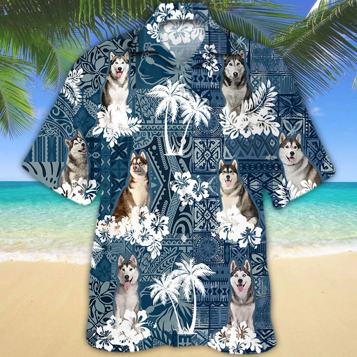 Husky Hawaiian Shirt