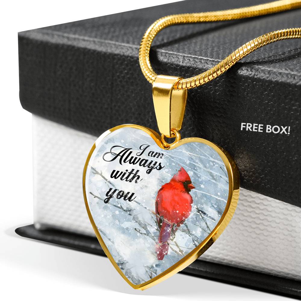 Memorial Necklace I Am Always With You Cardinal Sympathy Gift