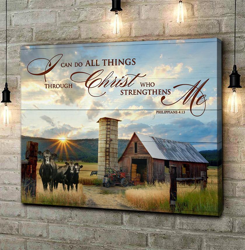 I Can Do Cow Wall Art Canvas