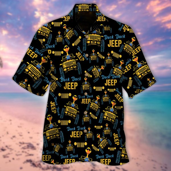 Jeep Duck Hawaiian Shirt, Summer Hawaiian shirt For Men, Women
