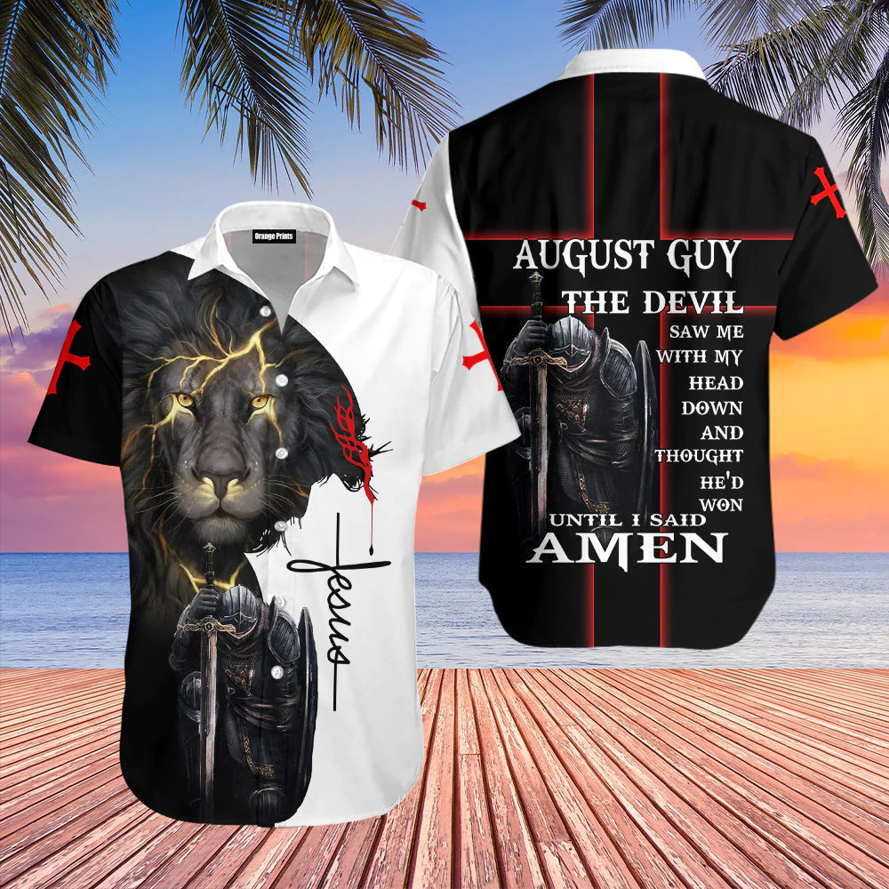 Jesus Aloha Hawaiian Shirts For Men and Women, August Guy Until I Said Amen