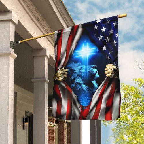 Jesus Christ American Garden Flag, House Flag