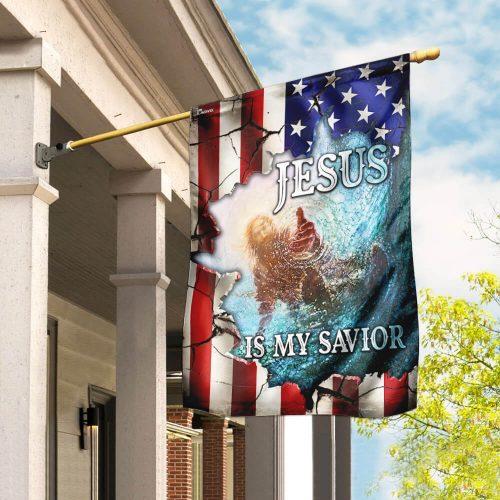 Jesus Is My Savior American US Garden Flag, House Flag