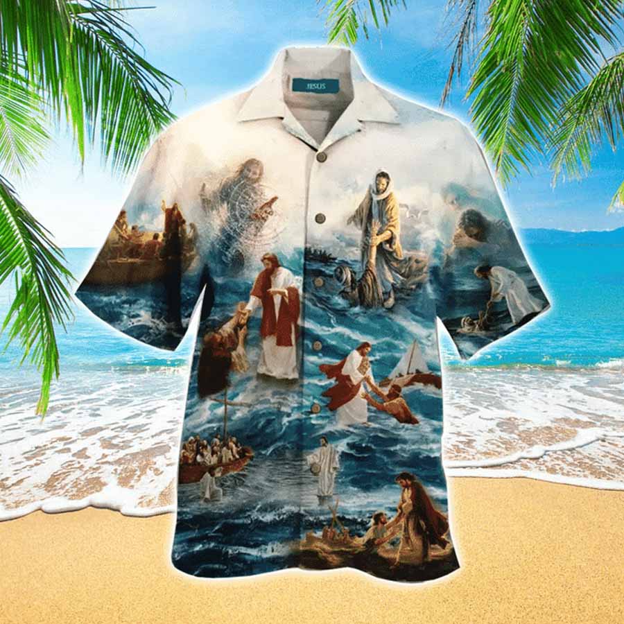 Jesus Saved My Life Jesus Hawaiian Shirt, Hawaii Shirt Men, Aloha Shirt
