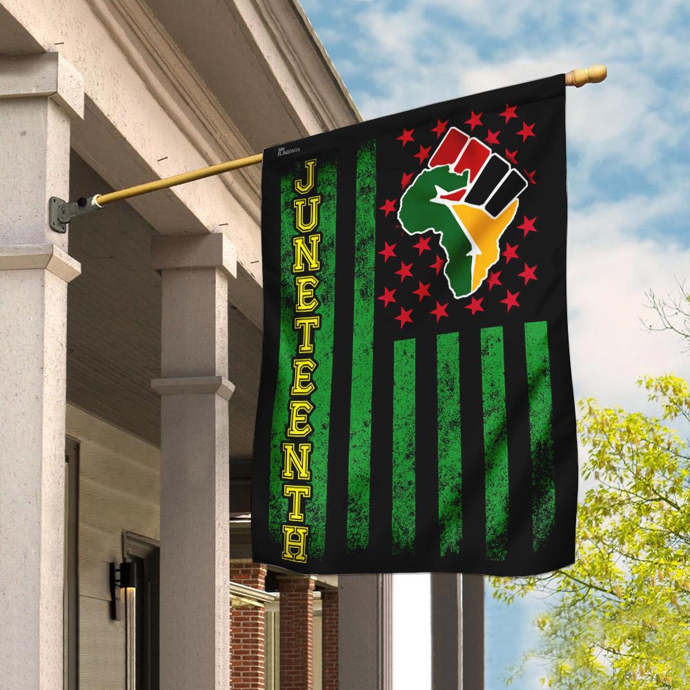 Juneteenth African American Garden Flag, House Flag