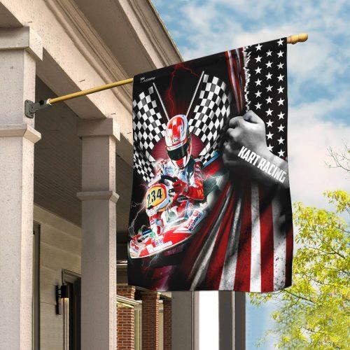 Kart Racing Garden Flag, House Flag