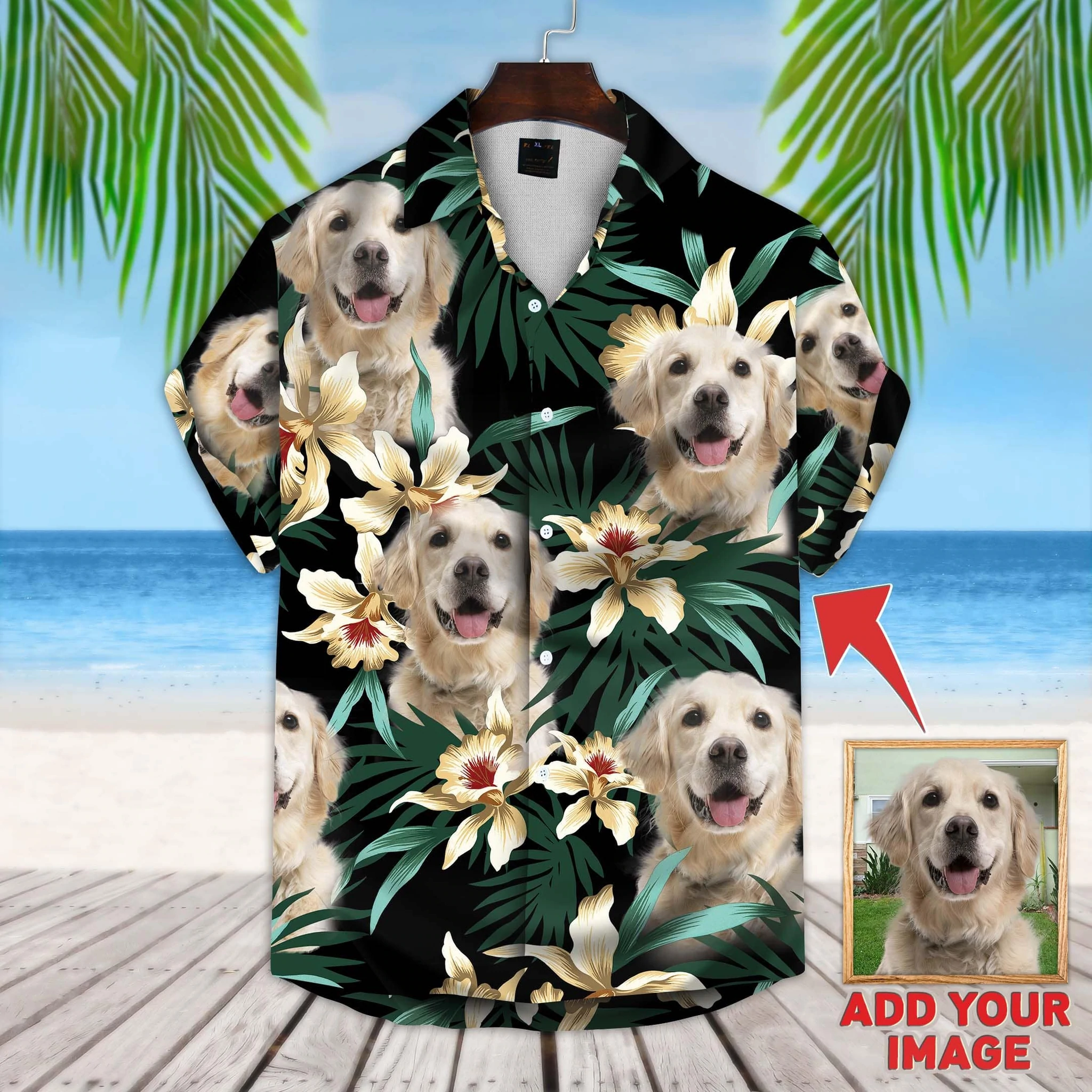 Labrador Retriever flower Hawaiian Shirt, Labrador Retriever Hawaiian Shirt Men, women, Gift for dog lovers