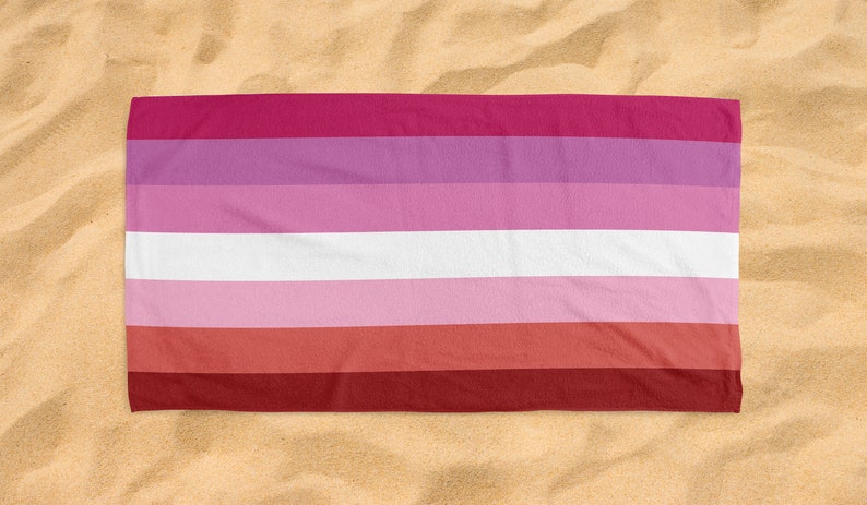 Lesbian Gendar LGBT LGBTQ Design Flag Beach Towel Gift