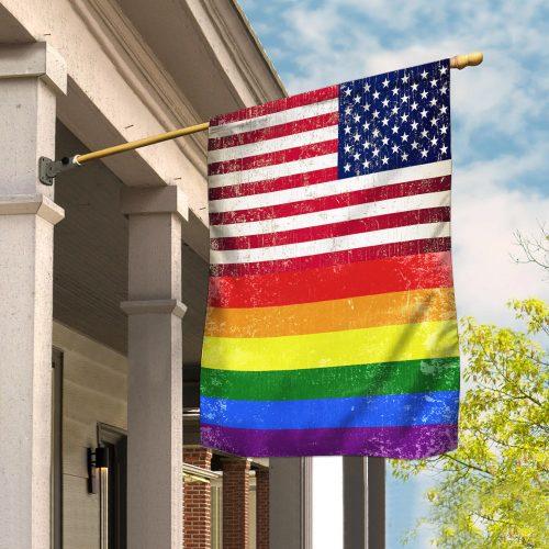 LGBT American US Garden Flag, House Flag