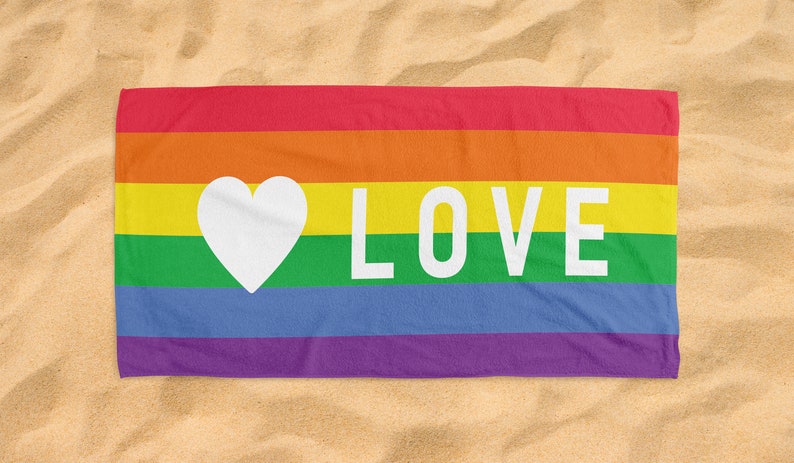 LGBT Gendar LGBTQ Gay Pride Lesbian Bisexual Transgender Design Beach Towel Gift