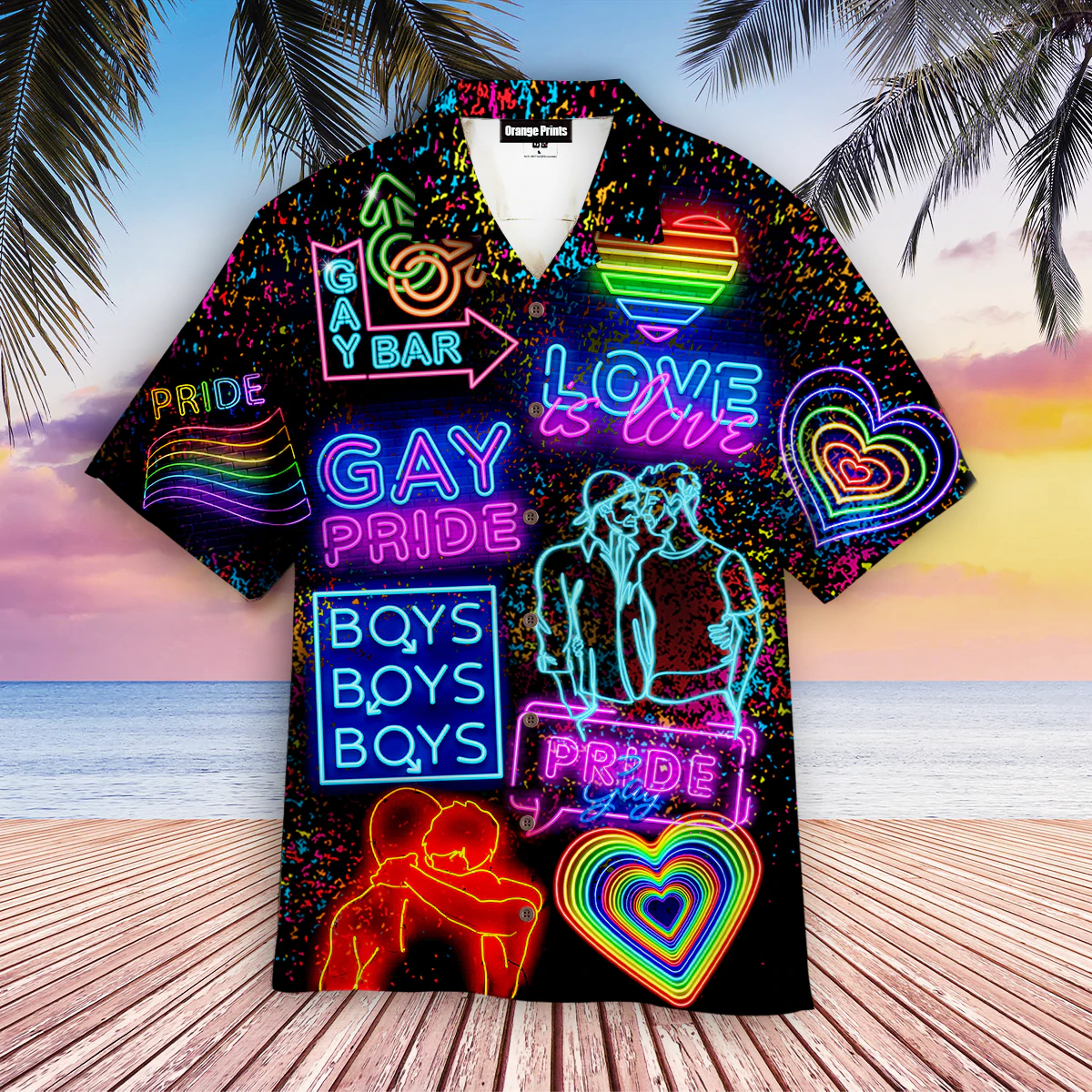 LGBT hawaiian shirt, Love Is Love Pride Month Aloha Hawaiian Shirts, LGBT Pride Shirt, Love is Love Shirt