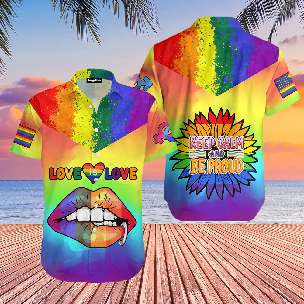 LGBT Love Is Love Hawaiian Shirt, LGBT shirt, Lesbian shirt, gay shirt