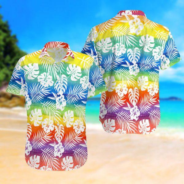 LGBT Summer Vacation Hawaiian Shirt, Rainbow Shirt, Pride Shirt, LGBT Shirt