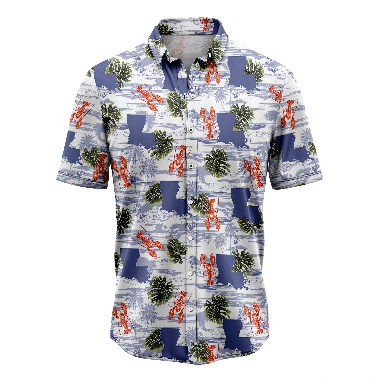 Louisiana summer Hawaiian Shirt, Summer gift, Hawaiian Shirts for Men, Aloha Beach Shirt