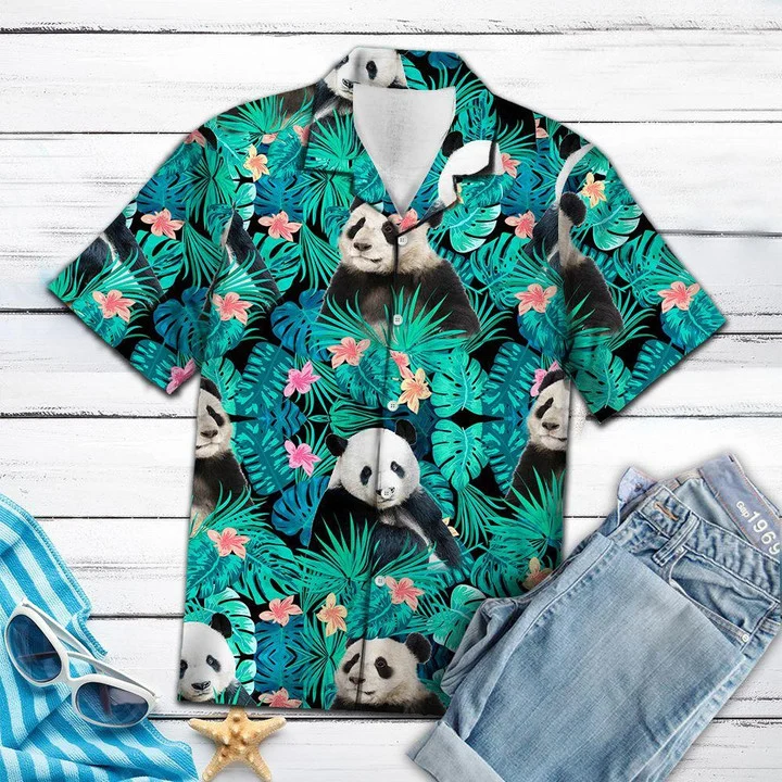 Lovely Panda Tropical Jungle Hawaiian Shirt