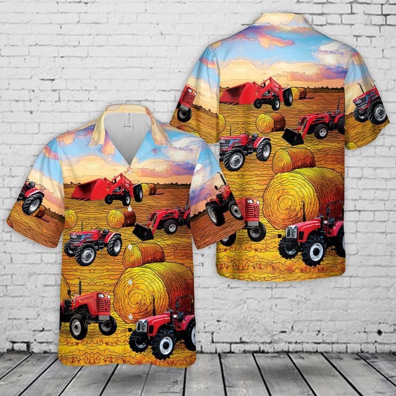 Mahindra Tractors USA Hawaiian Shirt, Farm hawaiian shirt