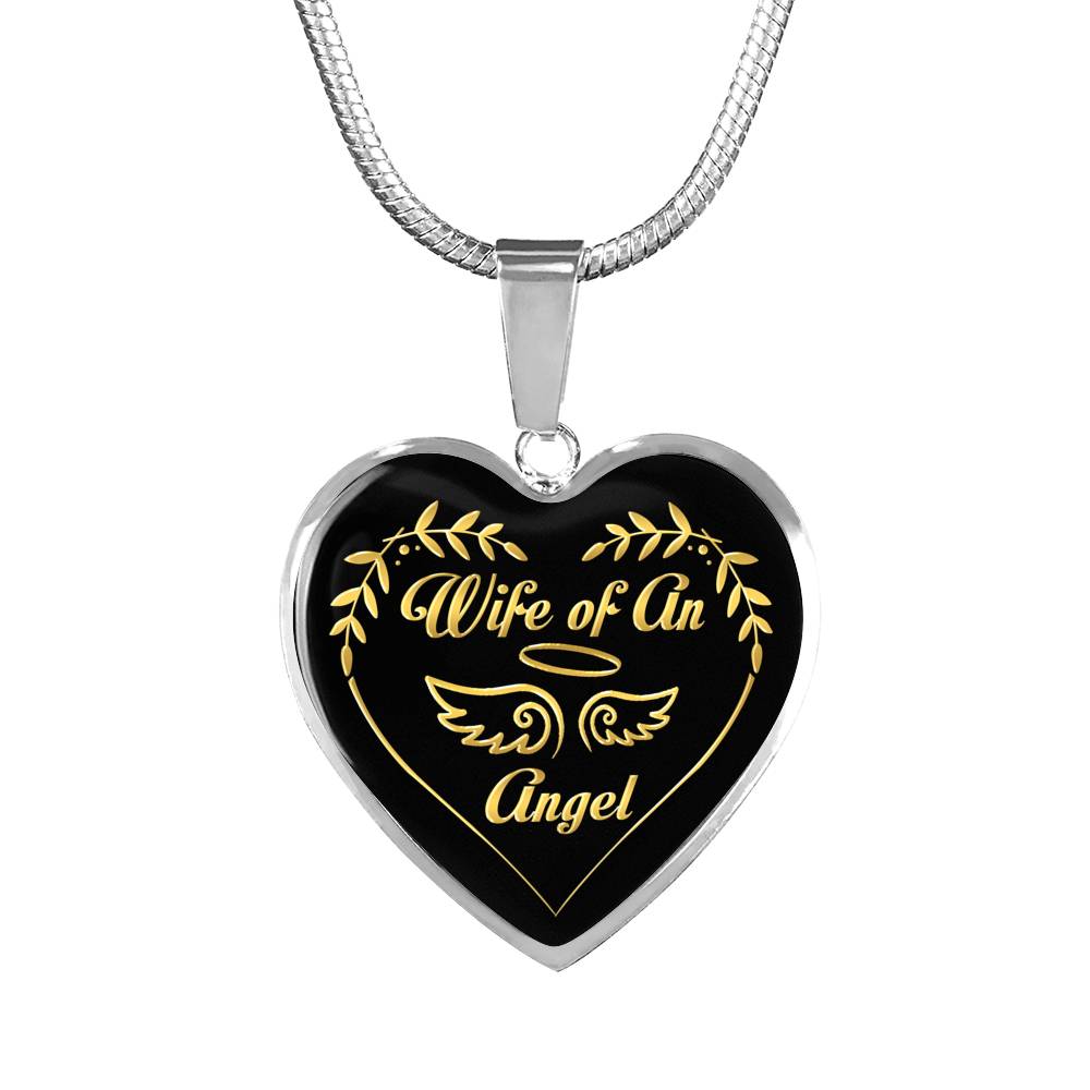 Memorial Necklace Wife Of An Angel Sympathy Gift